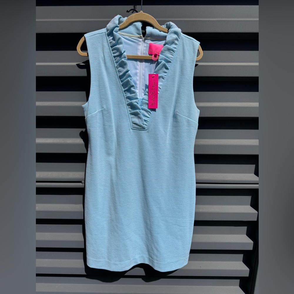 Lilly Pulitzer Blue Ruffle Dress